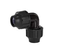Coude PP 90° 20/20mm FSK - Raccord de tuyauterie, installation facile, idéal pour les systèmes d'eau et de drainage.