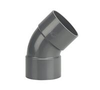 Coude PVC double Femelle 45° D80 - WAVIN - 3026065