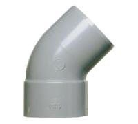 Coude PVC 45° Girpi - Diamètre 100 mm - Femelle/Mâle - NF-E et NF-Me
