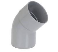 Coude PVC 45° - mâle-femelle - D100 mm - gris
