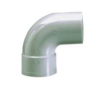Coude PVC 87° - mâle-femelle - D100 mm - gris