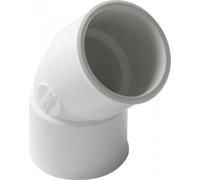 Coude PVC blanc 45° femelle / femelle Ø 32 - CF44B NICOLL