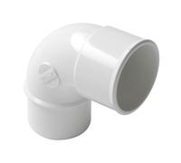 Coude PVC blanc 87°30 mâle / femelle Ø 50 - CJ8B NICOLL