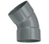 Coude PVC double Femelle 45° D100 - WAVIN - 3026064 Gris G