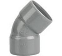 Coude PVC double Femelle 45° D40 - WAVIN - 3026067 Gris G