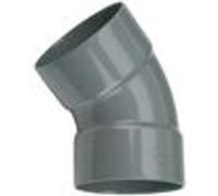Coude PVC double Femelle 45° D80 - WAVIN - 3026065 Gris G