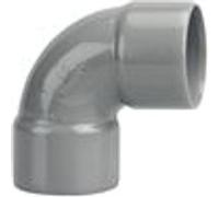 Coude PVC double Femelle 87°30 D40 - WAVIN - 3026055 Gris G