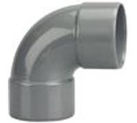 Coude PVC double Femelle 87°30 D50 - WAVIN - 3026054 Gris G