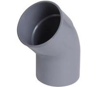 Coude Pvc Évacuation Ø40 Mf 45° Nicoll G