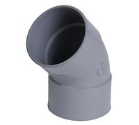 coude pvc - femelle / femelle - 45 degrés - diamètre 110 mm - nicoll cv44