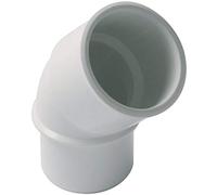 coude pvc - mâle / femelle - 45 degrés - diamètre 32 mm - nicoll cf4b - blanc
