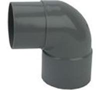 Coude PVC Mâle Femelle 87°30 D80 - WAVIN - 3026037 Gris G