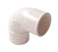 Coude PVC blanc 87°30 mâle / femelle Ø 40 - CH8B NICOLL