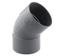 Coude PVC NF femelle à 45° 80mm à coller gris Fitt