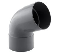 Coude PVC NF femelle à 67° 100mm à coller gris Fitt