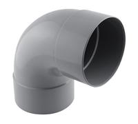 Coude PVC NF femelle à 87° 125mm à coller gris Fitt