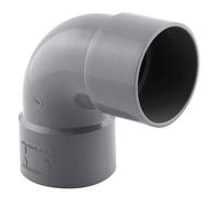 Coude PVC NF femelle à 87° 50mm à coller gris Fitt