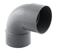 Coude PVC NF femelle à 87° 80mm à coller gris Fitt