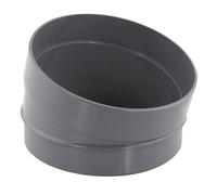 Coude PVC NF mâle/femelle à 15° 100mm à coller gris Fitt