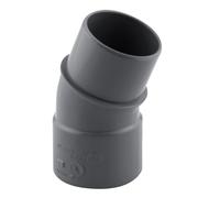 Coude PVC NF mâle/femelle à 20° 40mm à coller gris Fitt