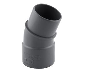 Coude PVC NF mâle/femelle à 20° 40mm à coller gris Fitt