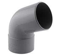 Coude PVC NF mâle/femelle à 67° 100mm à coller gris Fitt