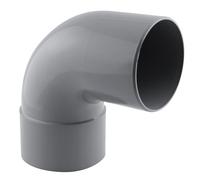 Coude PVC NF mâle/femelle à 87° 100mm à coller gris Fitt