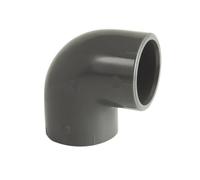 Coude PVC pression piscine 90° femelle diamètre 63 mm