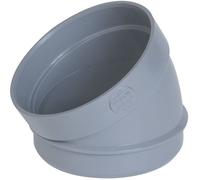 Coude PVC Secteur 15° MF Ø100 Nicoll - Raccord PVC haute qualité pour évacuation des eaux