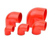 Coude Pvc Tuyau En PVC Rouge, Coude À 90 °, Connecteur En T Direct, Joints D'entrée Et De Sortie D'irrigation De Jardin, Raccords De Vidange, 20~50mm, 1 Pièce(90 Degree elbow,40mm)
