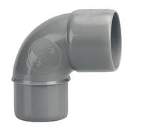 Coude PVC - WAVIN - D40 - Mâle Femelle - Gris