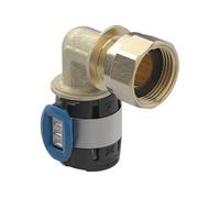 Coude raccord 90° FlowFit avec écrou de serrage - GEBERIT - 620.6