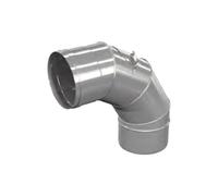 Coude réglable 0-90° avec porte de revision - simple paroi - eka complex E 130 mm