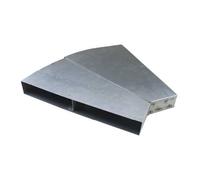 Coude réglable 25 - 45° pour double canal 50 mm - CB-tec