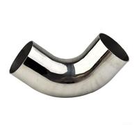 Coude robuste en acier inoxydable à 90 degrés pour pot d'échappement automobile (38 mm)