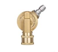 Coude Rotatif Laiton Acier Inoxydable pour Lavage Gouttières | Rotation 240°, 7 angles réglables, atteint zones pour sous voitures et gouttières, réduit fatigue dos