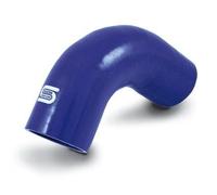 Coude Silicone 90 Degres - D80mm - Bleu