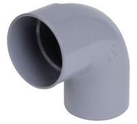 Coude simple male-femelle 87°30 - pvc gris - 80 mm nicoll, ref. Ucr8 G