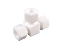 Coude Té Croix 2 3 4 6 8 10-35mm Tube OD PTFE Compression Union Connecteur Raccord(Tee,20mm)