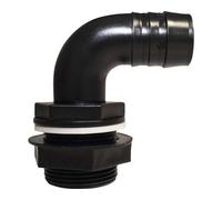Coude trop-plein 2" avec joint et contre écrou