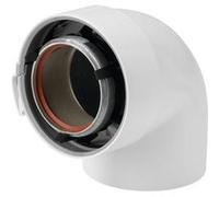 Ubbink Coude 87° Rolux Gaz 80/125 Alu PVC Sekurit 229521