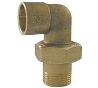 Coude union 3 pièces mâle à joint sphéro-conique Diamètre 22 20/27 ANQUIER