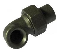 Coude union fonte femelle / femelle - filetage 40/49 noir CODITAL