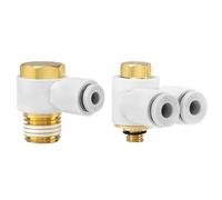 Coude universel KQ2Z-04-01/06-01/08-01/10-01S for tuyau de gaz, raccord simple et double, 1 pièce(KQ2Z 06-01)