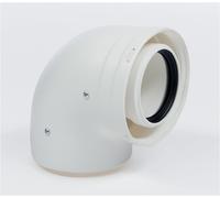 Coude ventouse diamètre 60/100 de 90 degrés - ATLANTIC - 074293