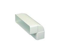 Coude vertical 90° CV pour conduit rectangulaire PVC rigide - 55 x 220mm