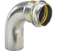 Coude Viega Sanpress Inox G 486068 18 mm, 90°, acier inoxydable, SC-Contur