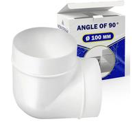 Coudée Connecteur Tube Rond Diamètre Ø 100mm avec un Angle de 90° et une Température de Fonctionnement Jusqu'à 60°C - Garantie de 10 Ans - MONTERAL