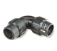 Coudée Suinga Égale PE 20mm | Certifié AENOR | Plomberie, irrigation et travaux | Accessoire pour tuyau en polyéthylène noir