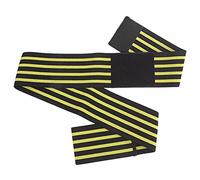 Coudière Compression Manchon de Soutien Haute Qualité Respirant Élastique Bandage Wrap pour Sport Blessure Récupération et Soulagement De La Douleur en Nylon Matériel Taille Unique (Rayures Noires et